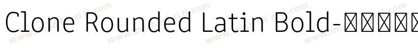 Clone Rounded Latin Bold字体转换